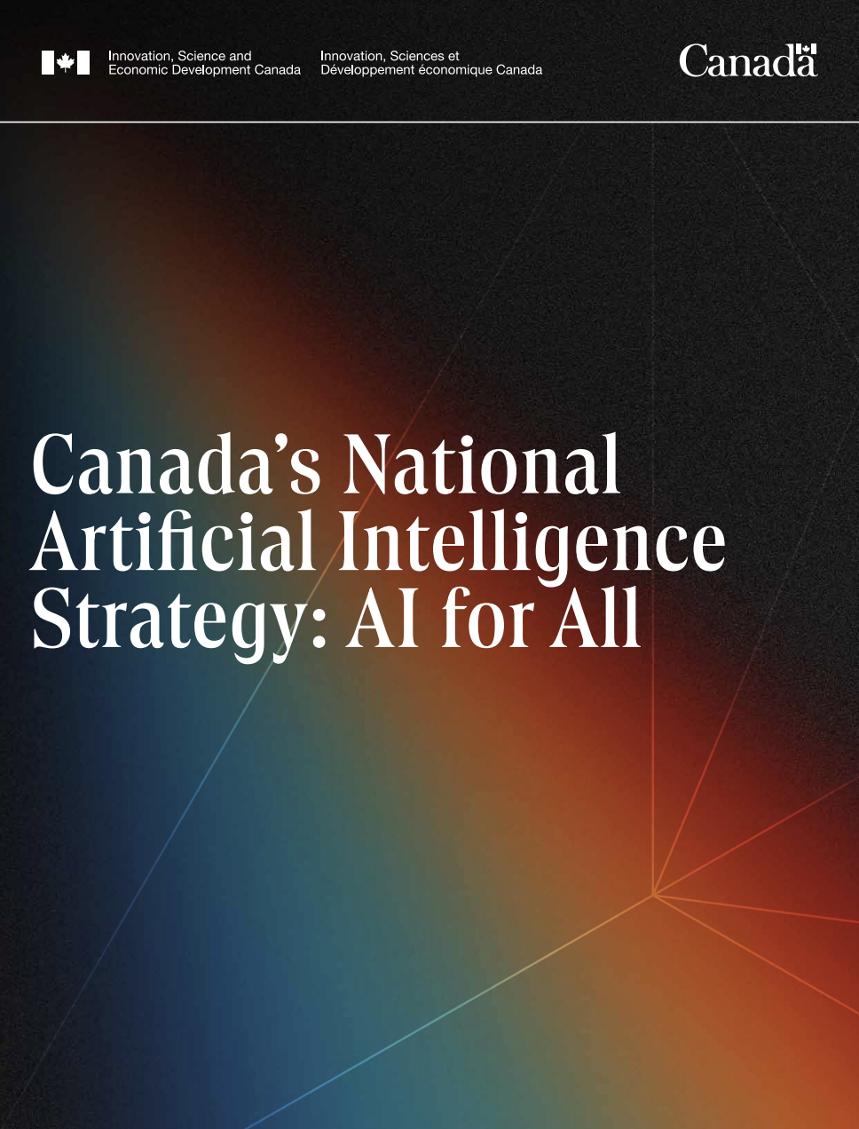 Cover of Canada's National Artificial Intelligence Strategy: AI for All